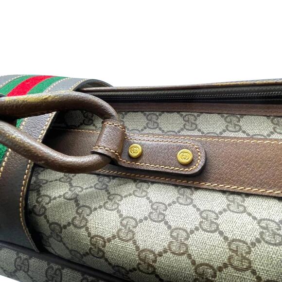 Gucci GG Supreme Suitcase with Web Detail - Picture 9 of 11